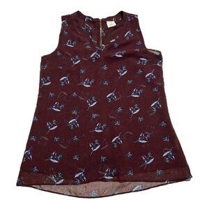 Cabi Purple Sleeveless Blouse Size Small